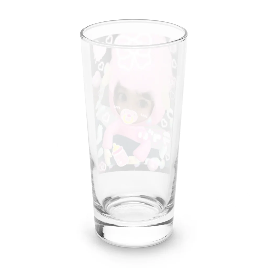 🎀miruchan land🎀🍼©️公式ショップの🎀眠りんこmiru🎀🍼 Long Sized Water Glass :back