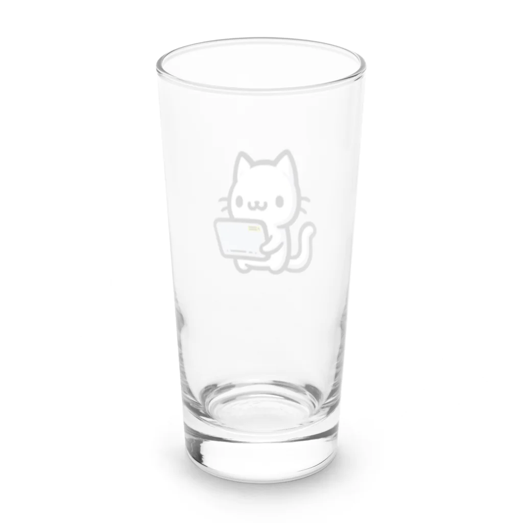 Kalytero グッズ制作部の業務用端末猫 Long Sized Water Glass :back