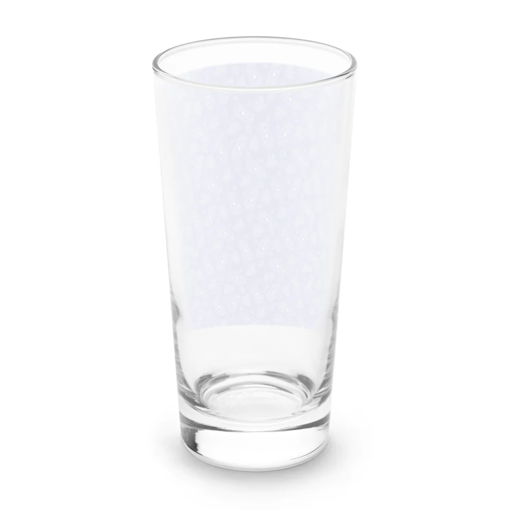 B-catの微生物パターン青_アイテムいろいろ Long Sized Water Glass :back