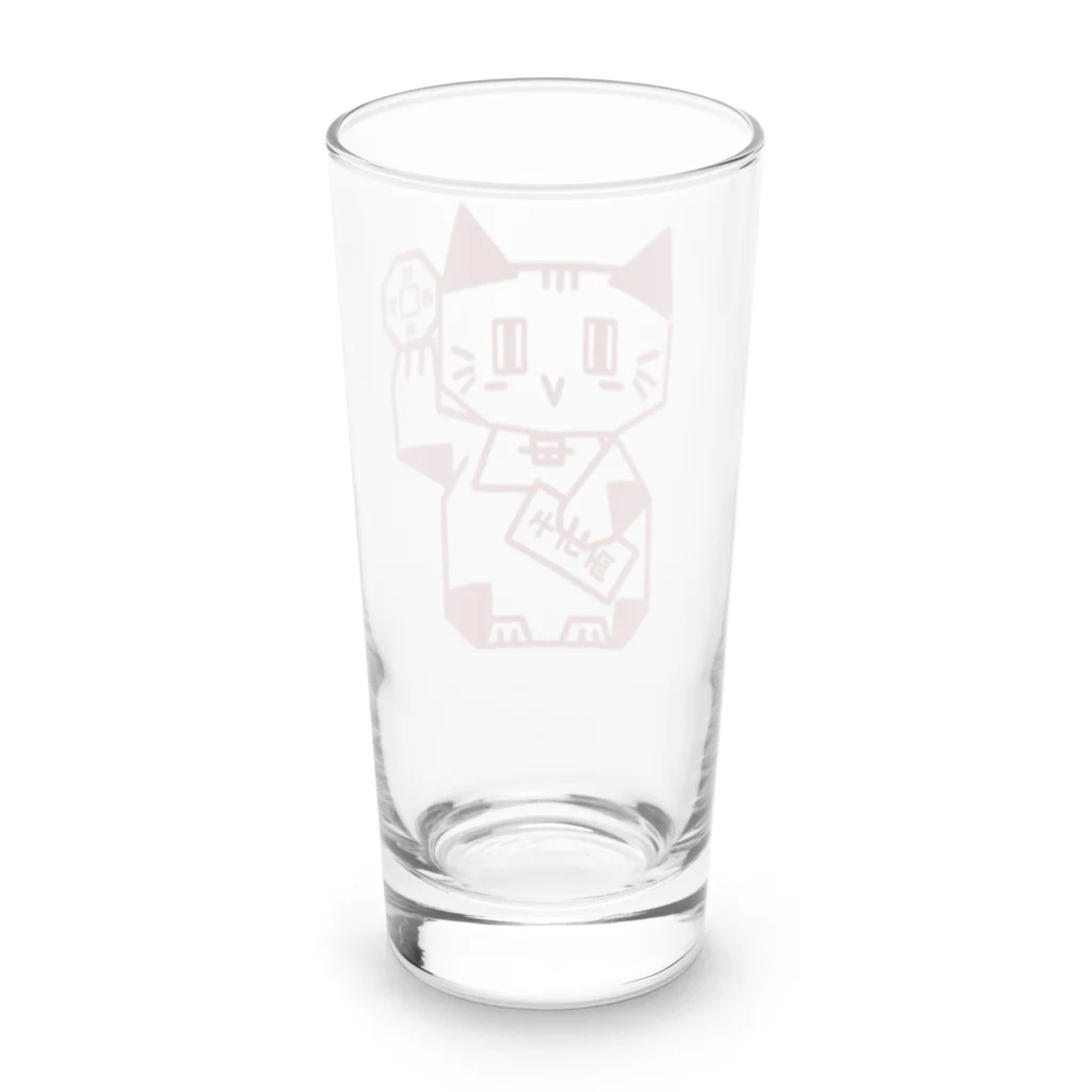 Lin Designのしかくい招き猫 Long Sized Water Glass :back