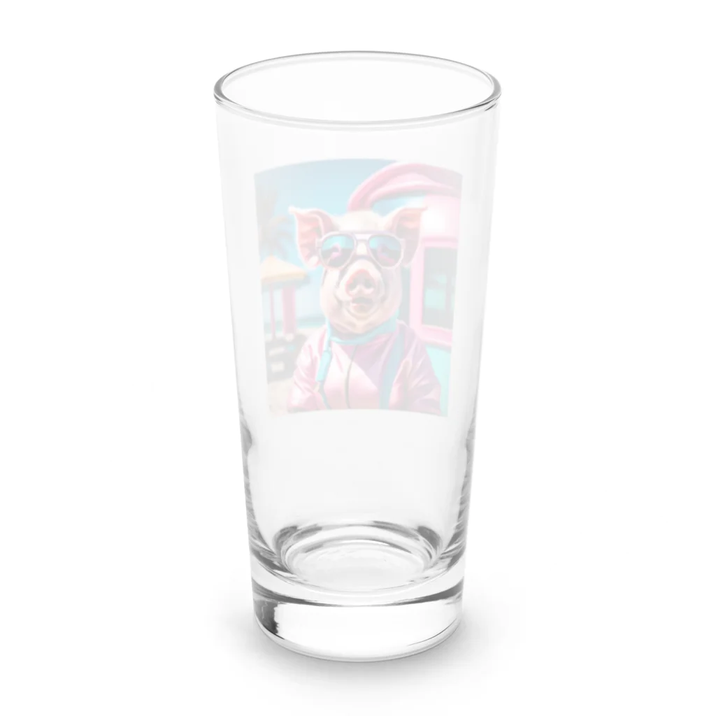 mimimiminononoの陽気なKOBUTAちゃん Long Sized Water Glass :back