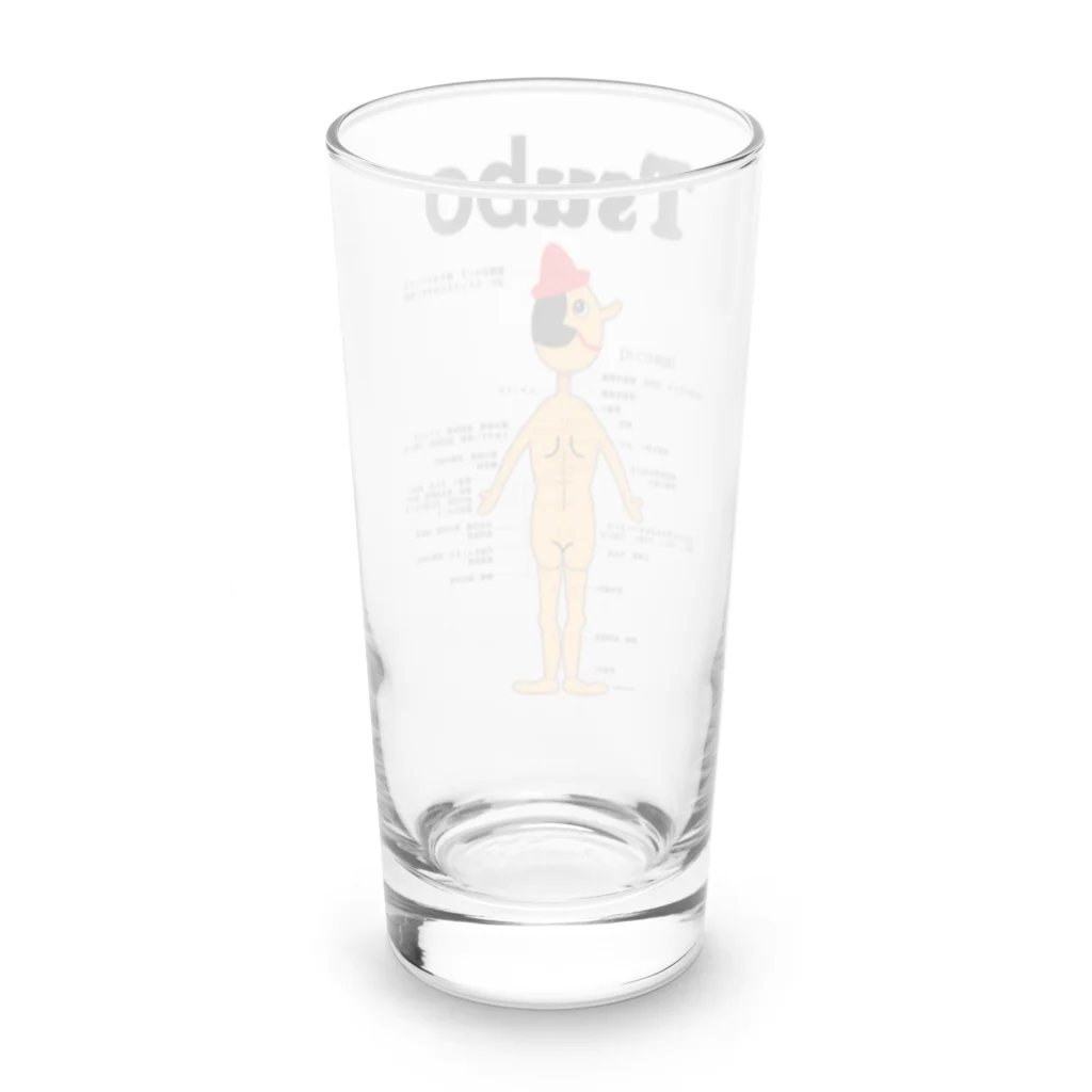 Illustrator Moca&Ram shopのピノキオのツボ（カラー） Long Sized Water Glass :back