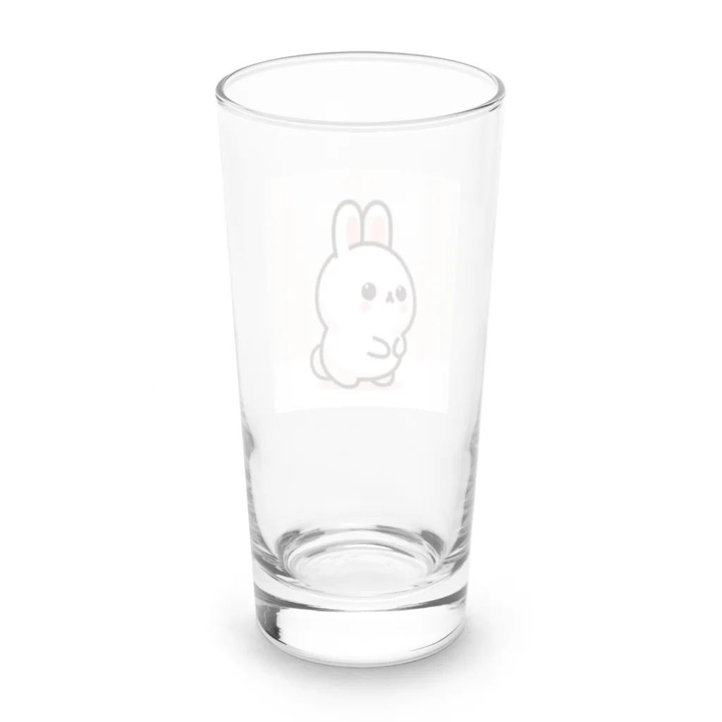 pekikoのうさぎの梅 Long Sized Water Glass :back