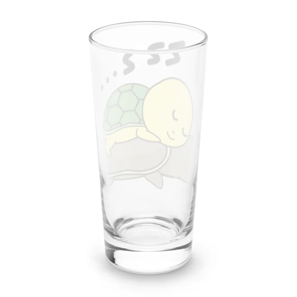 chicodeza by suzuriのすっぽんと緑亀 Long Sized Water Glass :back