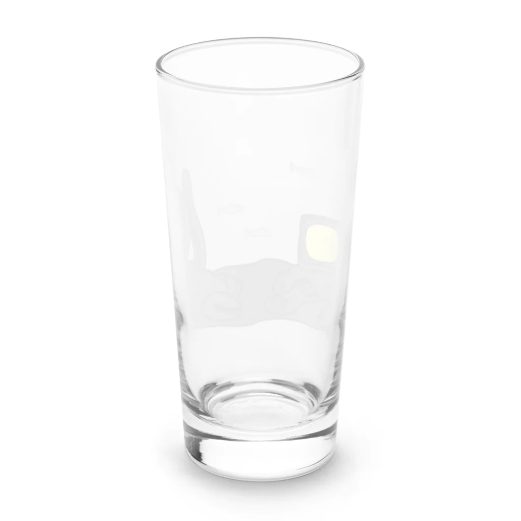 とんばぼ商店のスポーツ観戦のうみ Long Sized Water Glass :back