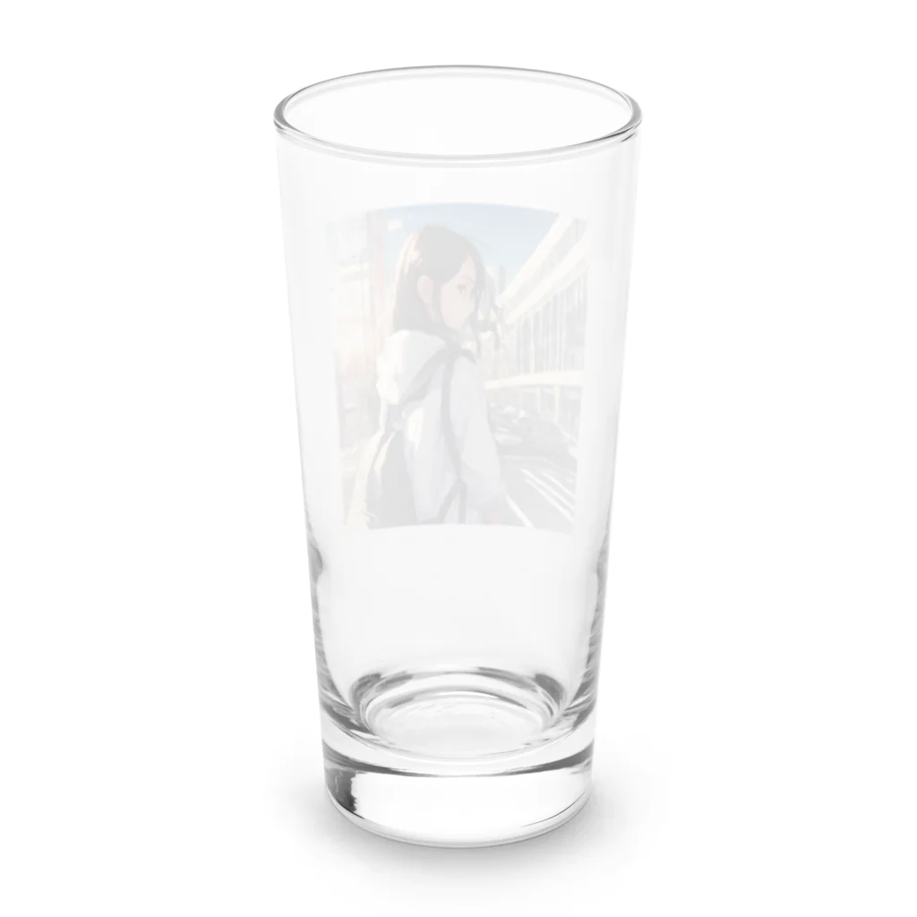 めんたいこの都会女子高生 Long Sized Water Glass :back