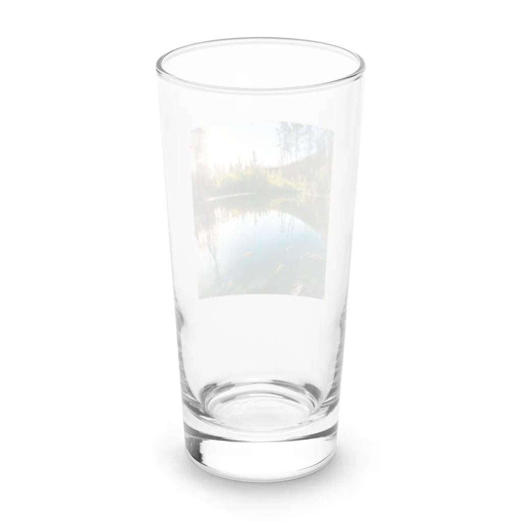 No Fishing No Life のここで釣りをさせて下さい! Long Sized Water Glass :back