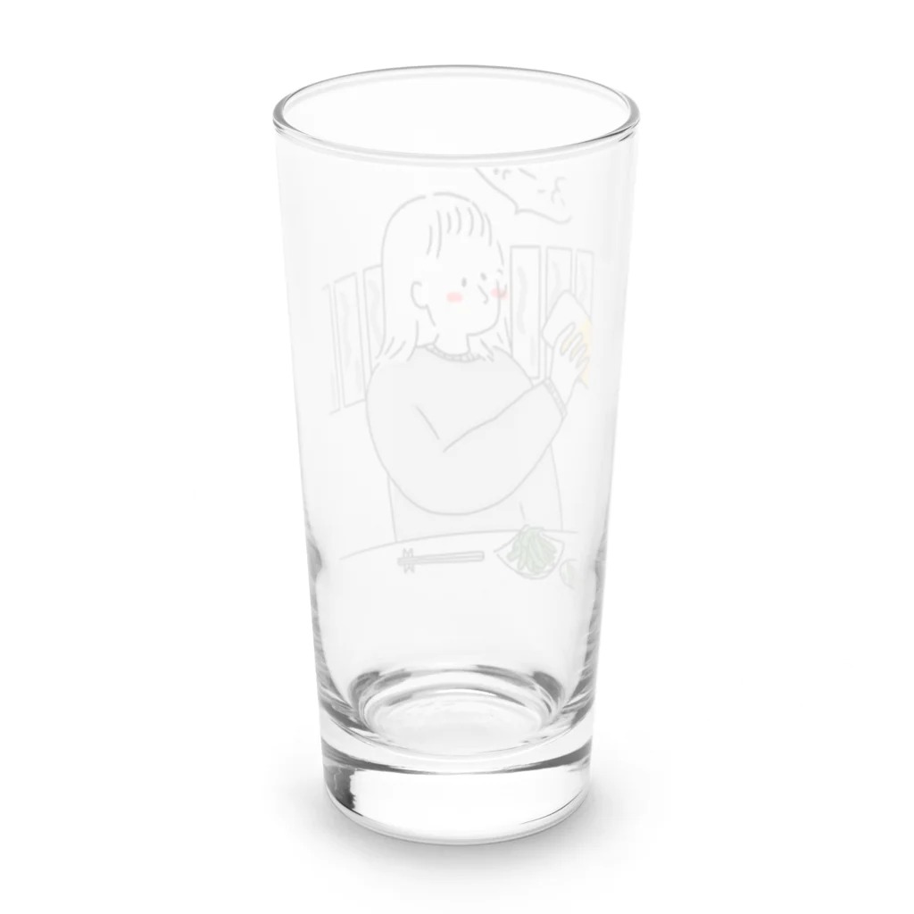 もぐ@酒場とおつまみ日記の最初のひとくち Long Sized Water Glass :back