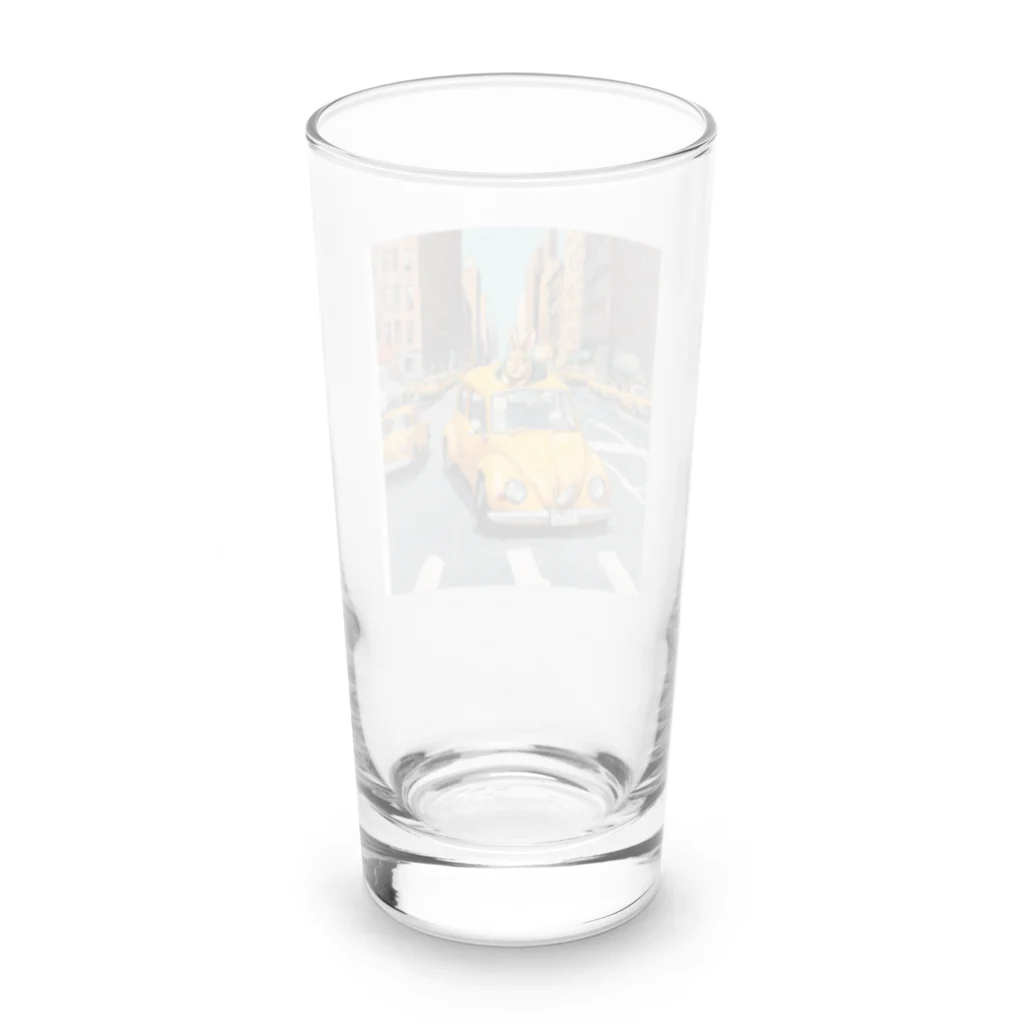 yu_ki-mのマンハッタンを急ぐラビット Long Sized Water Glass :back