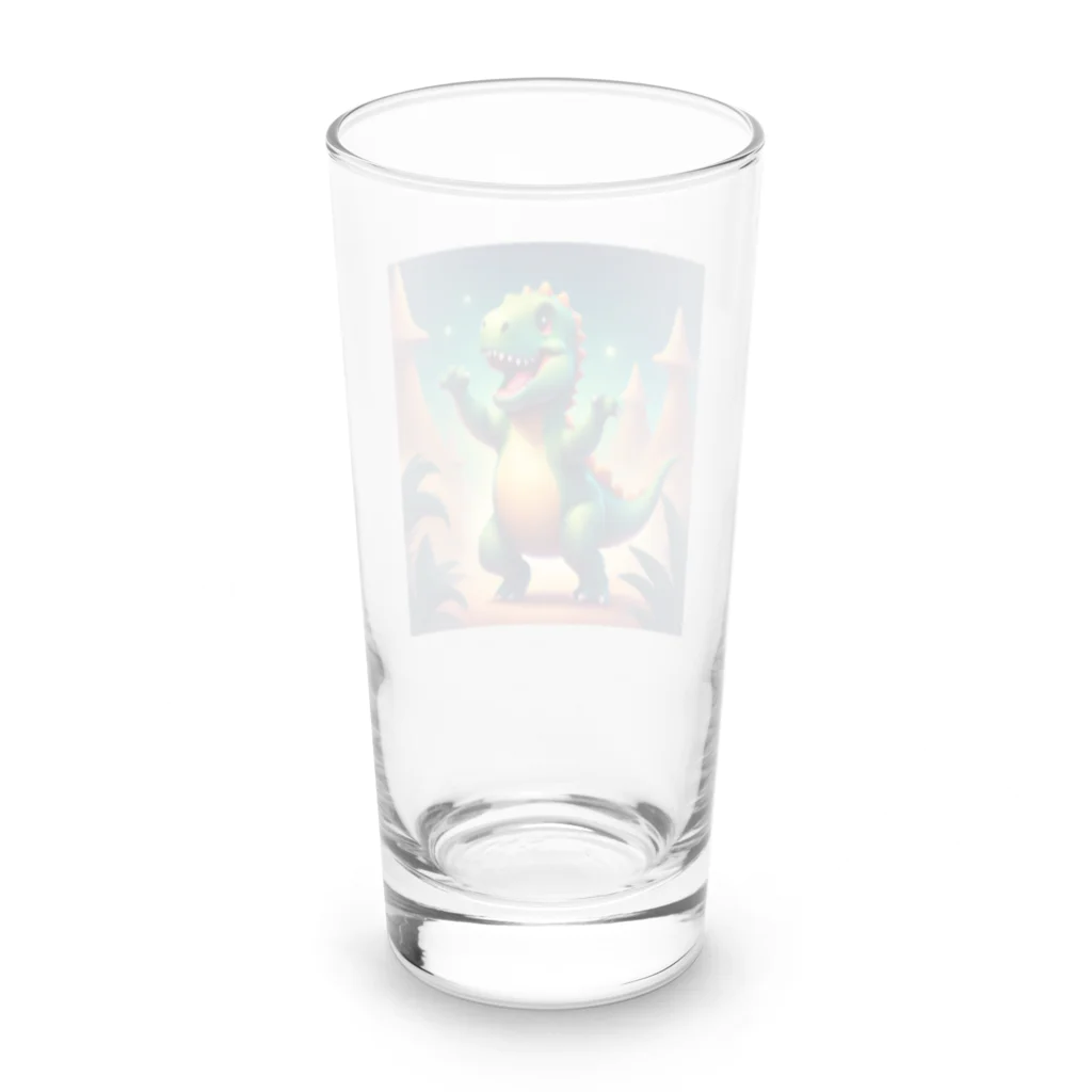 nvnの恐竜のダンス Long Sized Water Glass :back