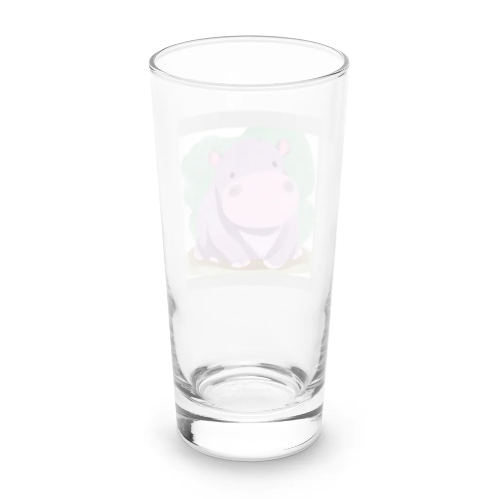 nvnのカバさん Long Sized Water Glass :back