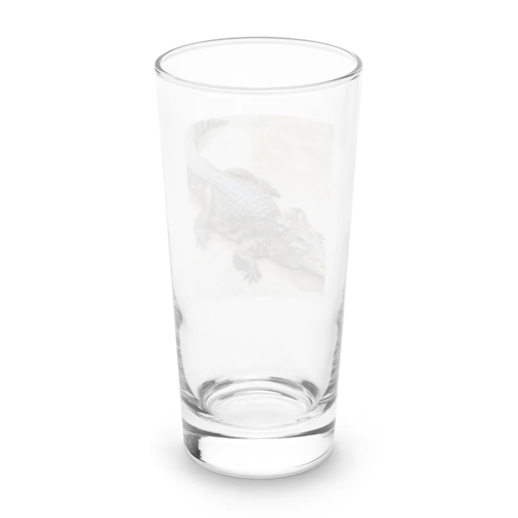 sumsatoru2020のワニ Long Sized Water Glass :back