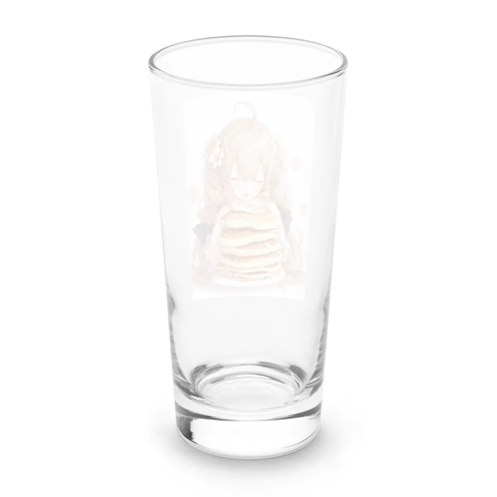 Crook-Aaronのゆるふわパンケーキちゃん Long Sized Water Glass :back