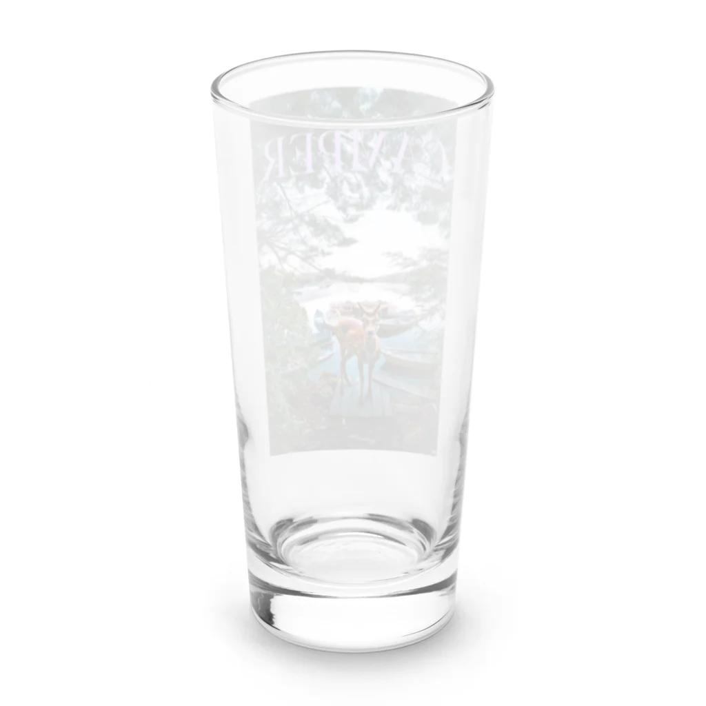 outdoor lifeのcamper  Long Sized Water Glass :back