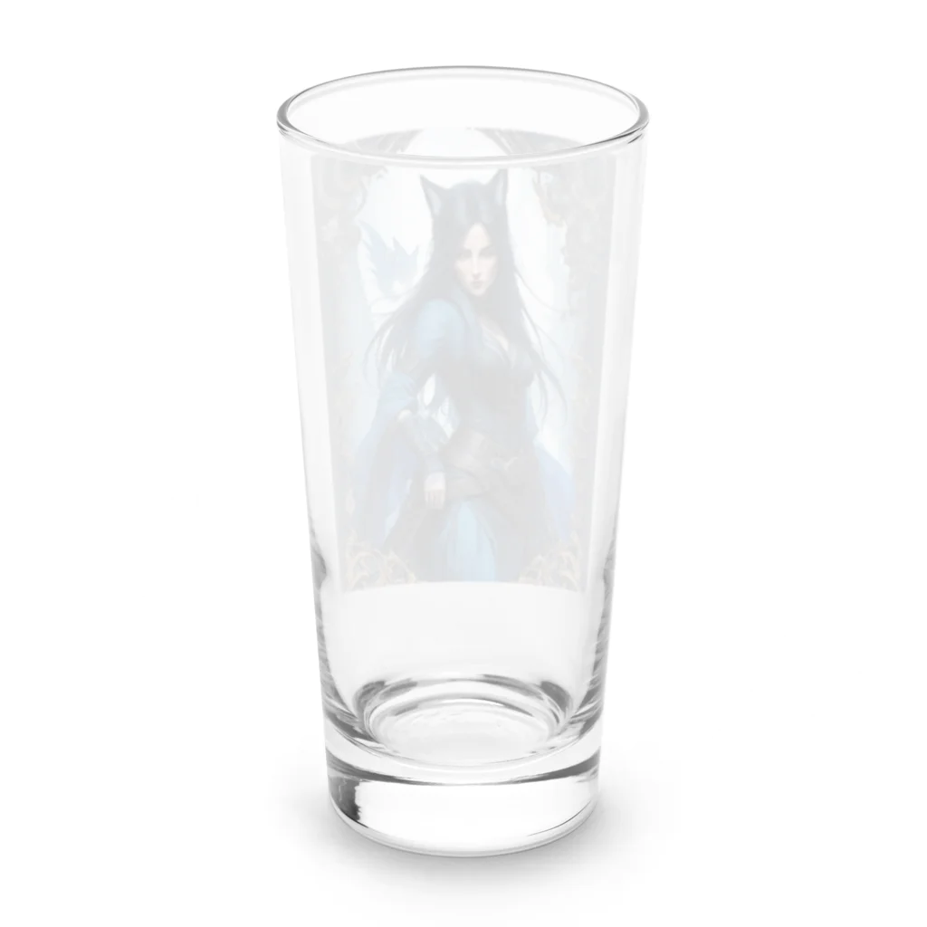 ZZRR12の「狐魔女の蒼き炎」 ： "The Azure Flames of the Fox Witch" Long Sized Water Glass :back