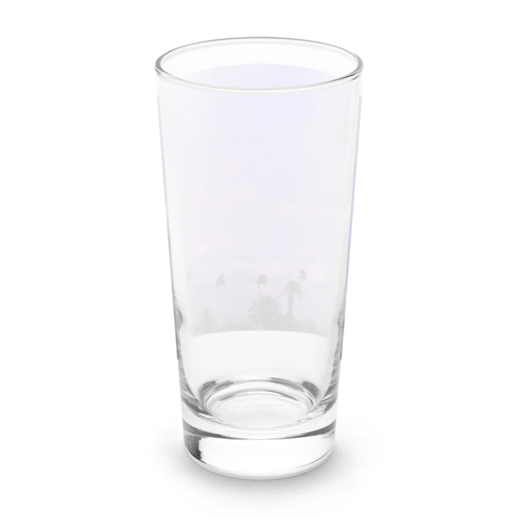 玉手箱の南国の冬空 Long Sized Water Glass :back