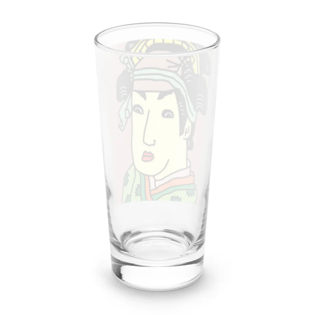 じゃぱにぃずぴぃぽぅの三世瀬川菊之丞の田辺文蔵妻おしづ Long Sized Water Glass :back