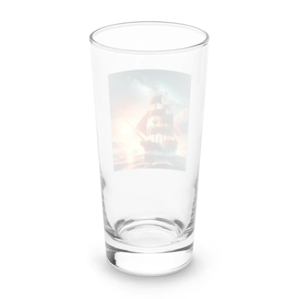 終わらない夢🌈の冒険船🚢✨ Long Sized Water Glass :back