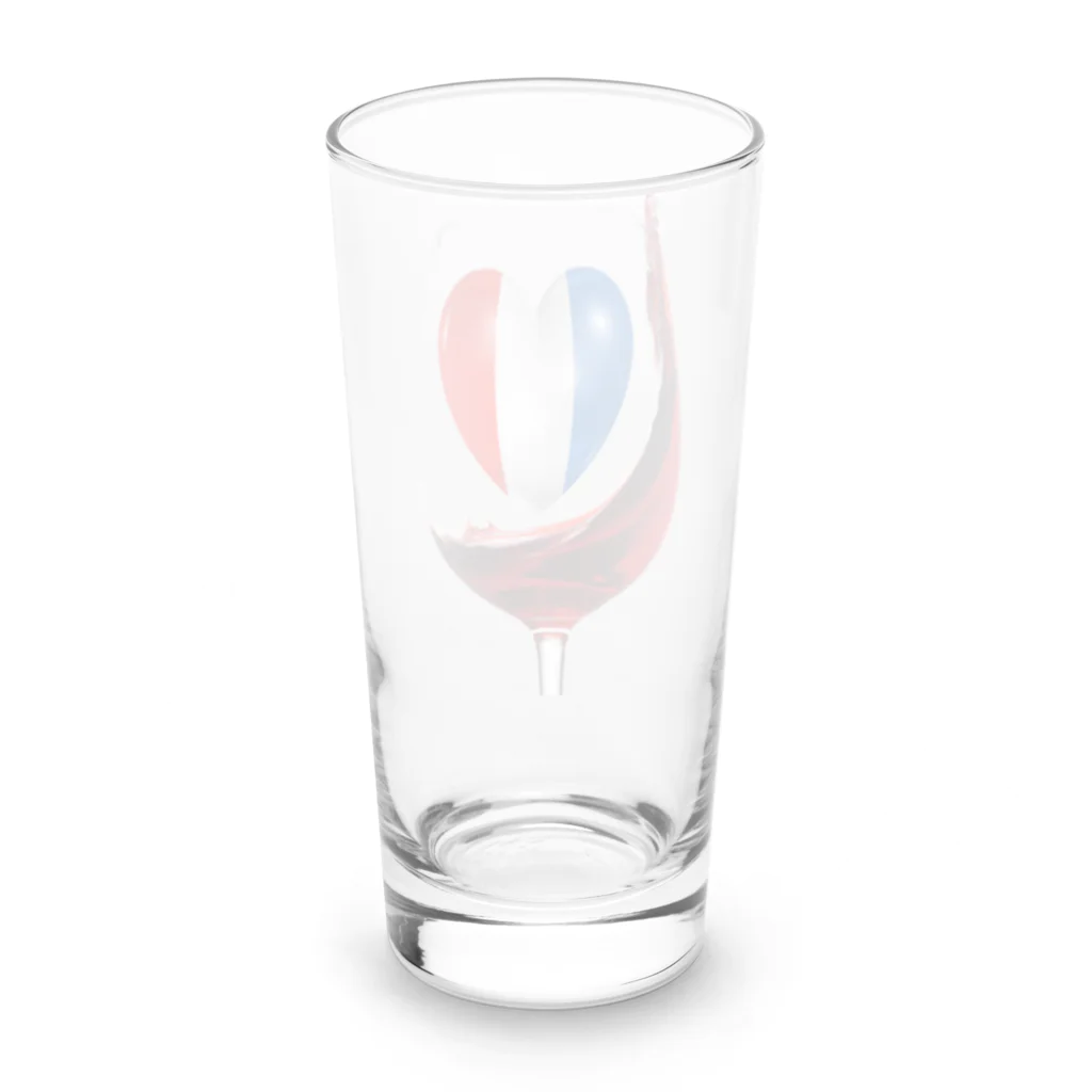 WINE 4 ALLの国旗とグラス：フランス（雑貨・小物） Long Sized Water Glass :back