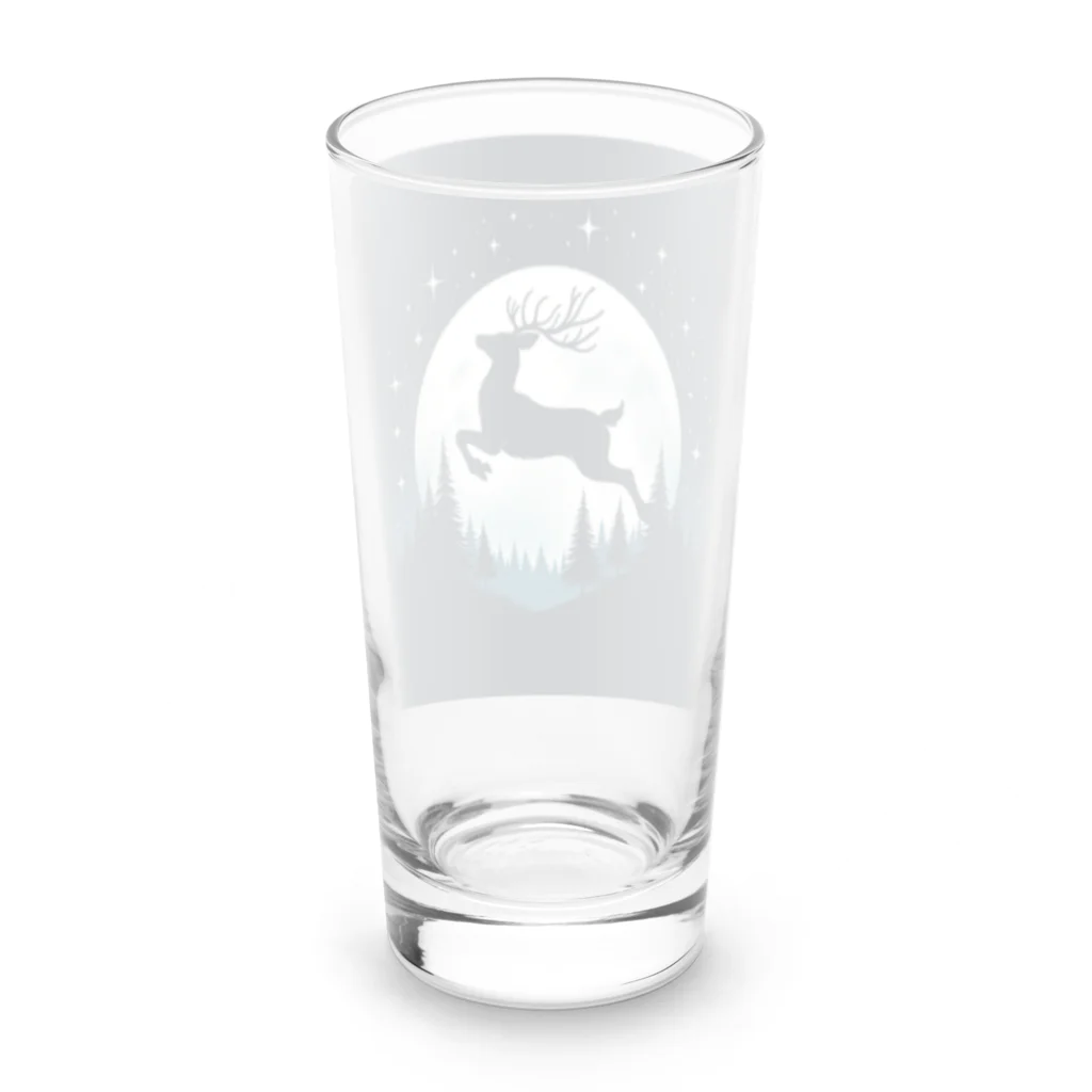 niko&PANDA shopの自由なトナカイ Long Sized Water Glass :back