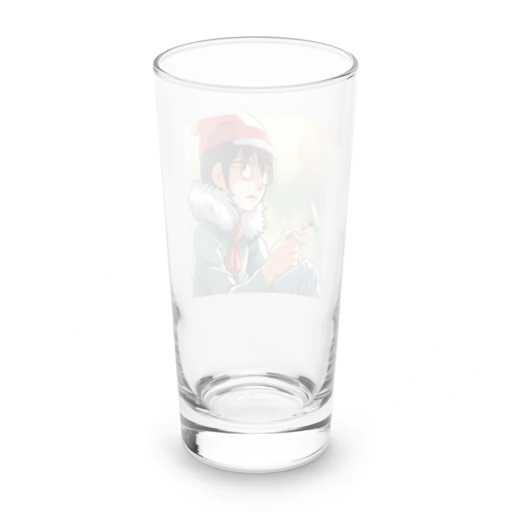 AI美女王国のドット絵のゆうこちゃん Long Sized Water Glass :back