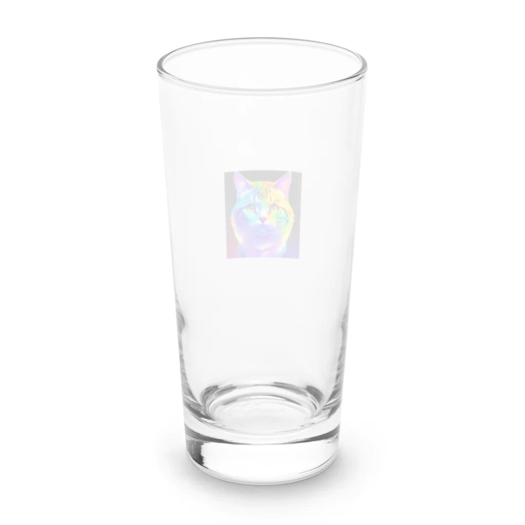 629_CAT_ARTのカラフルサイバーキャット vol3 Long Sized Water Glass :back