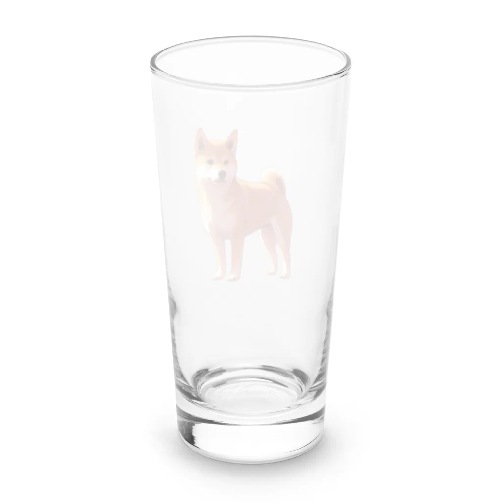 花子の庭のたそがれ柴犬 Long Sized Water Glass :back