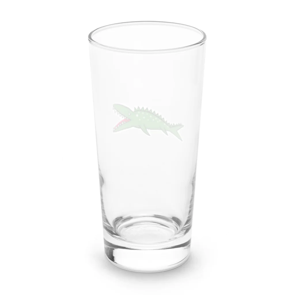 HILOMIOのグリーンモササウルス Long Sized Water Glass :back