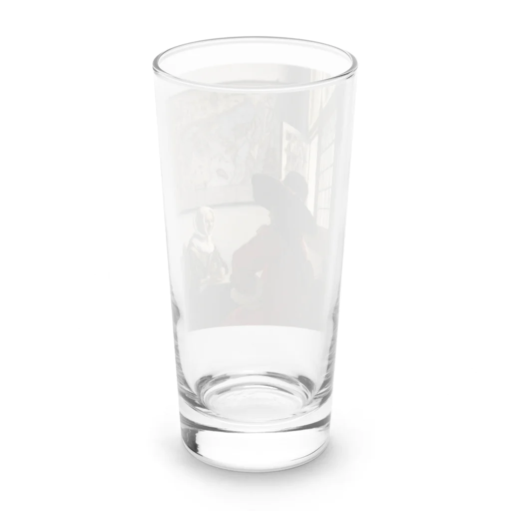 世界美術商店の兵士と笑う女 / Officer and Laughing Girl Long Sized Water Glass :back