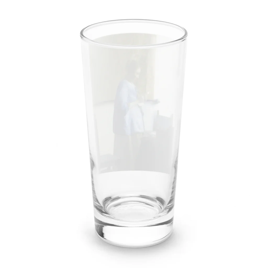 世界美術商店の青衣の女 / Woman Reading a Letter Long Sized Water Glass :back