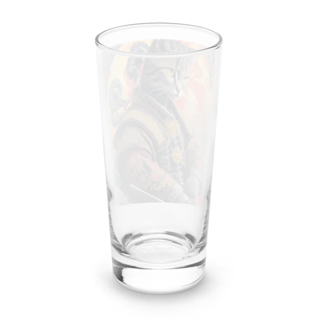 ZZRR12の「猫舞う戦士の神響：武神の至高の姿」 Long Sized Water Glass :back