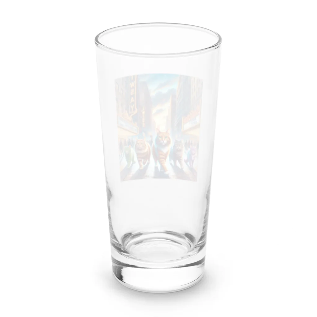 AI cats factoryのブロードウェイキャッツ Long Sized Water Glass :back