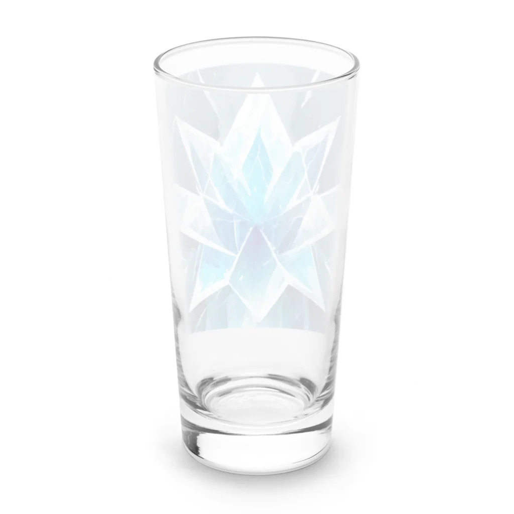 のんびりアート工房の氷のクリスタル Long Sized Water Glass :back