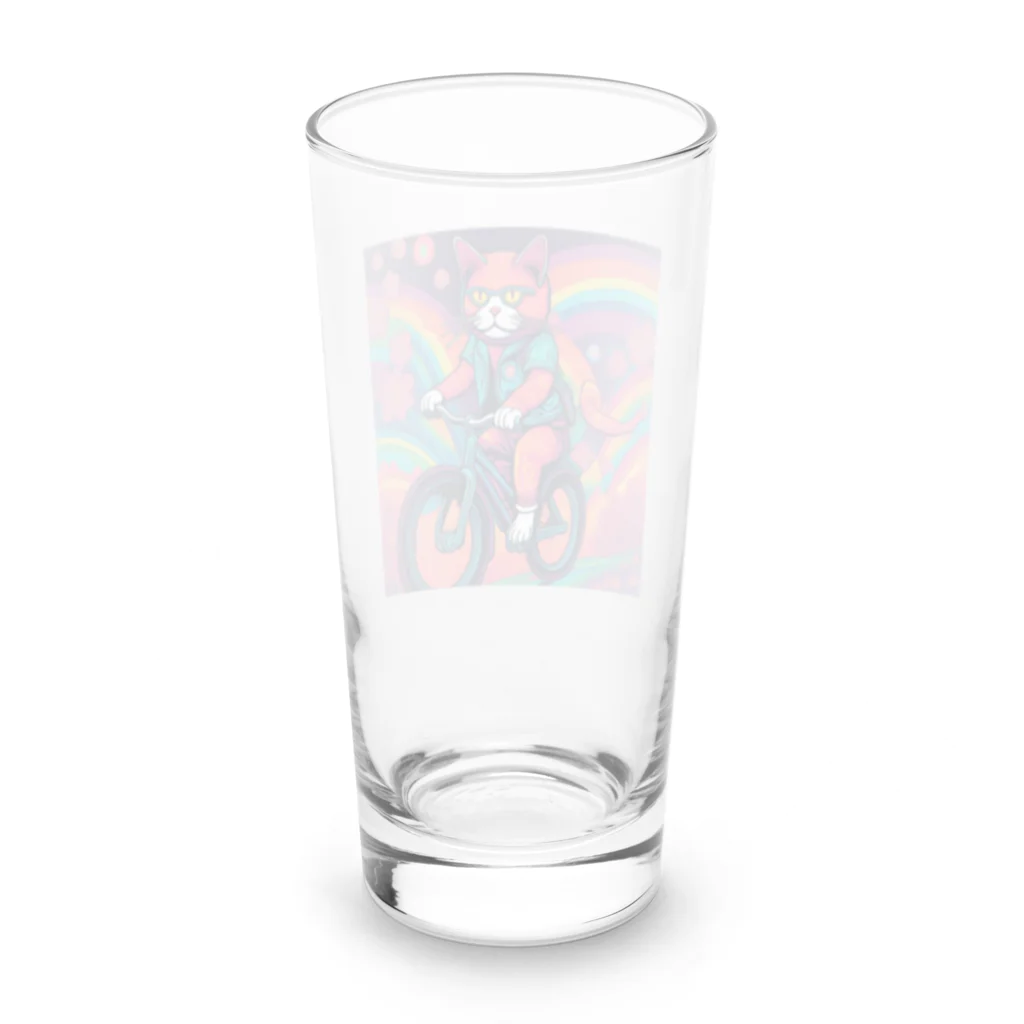 yacco-のお店のねこ Long Sized Water Glass :back