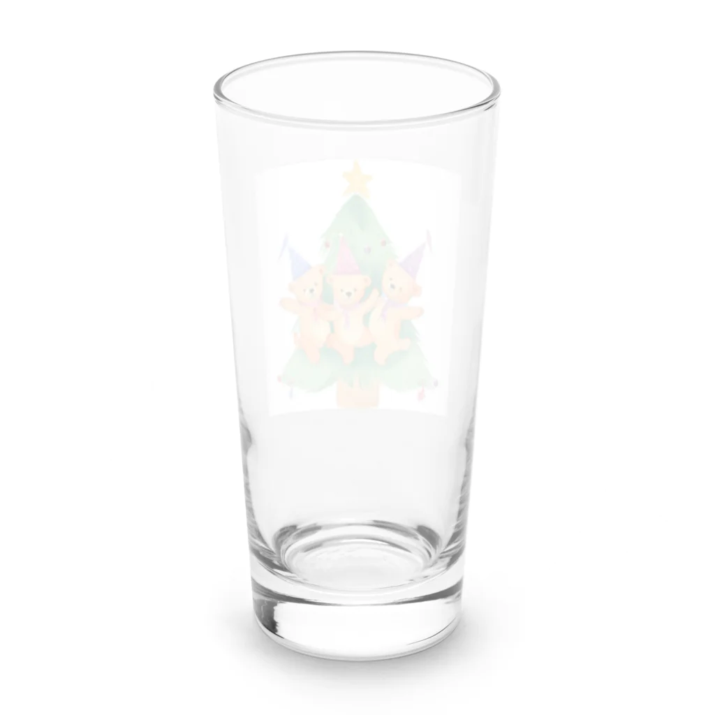 yugorohouseのクリスマスベアーズ Long Sized Water Glass :back