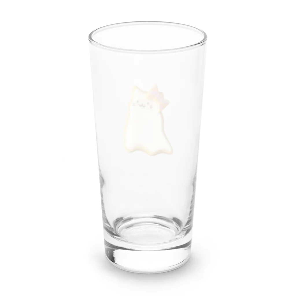 あんぱんのねこのおばけねこのアイシングクッキー Long Sized Water Glass :back