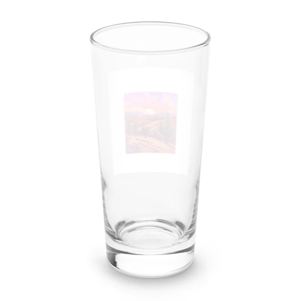 ウィリーの雑貨屋さんのトスカーナの黄昏 Long Sized Water Glass :back