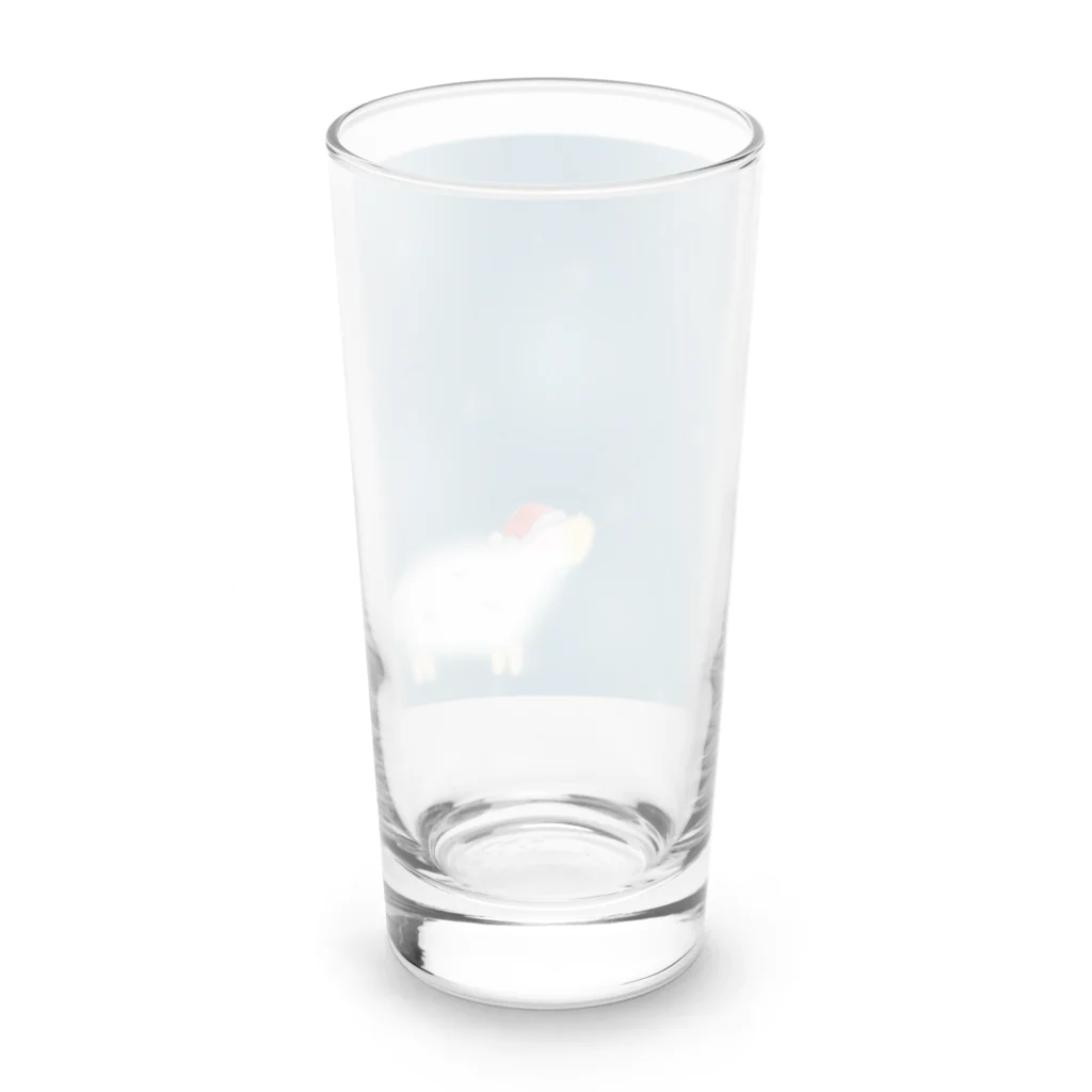 旅するナースのクリスマスのひつじさん Long Sized Water Glass :back