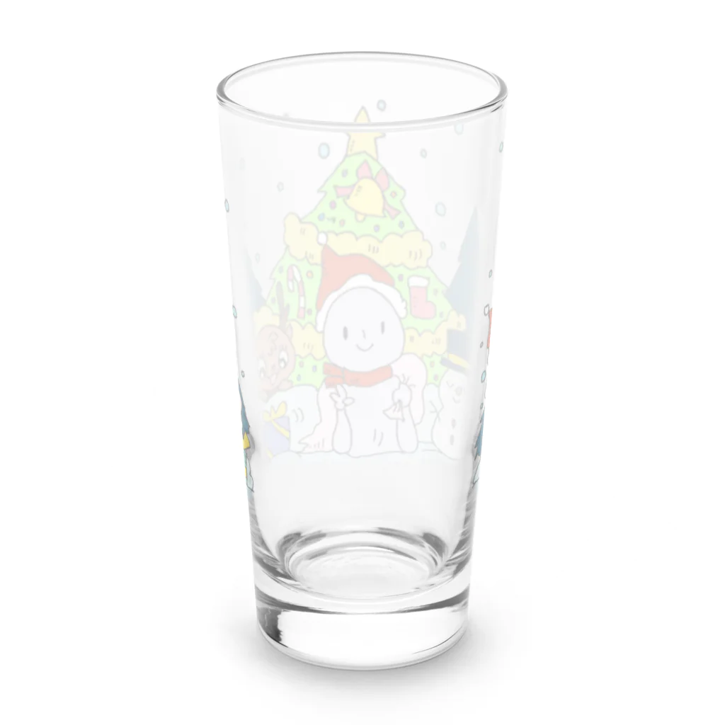 ブッディズムのほーはいさんクリスマス Long Sized Water Glass :back