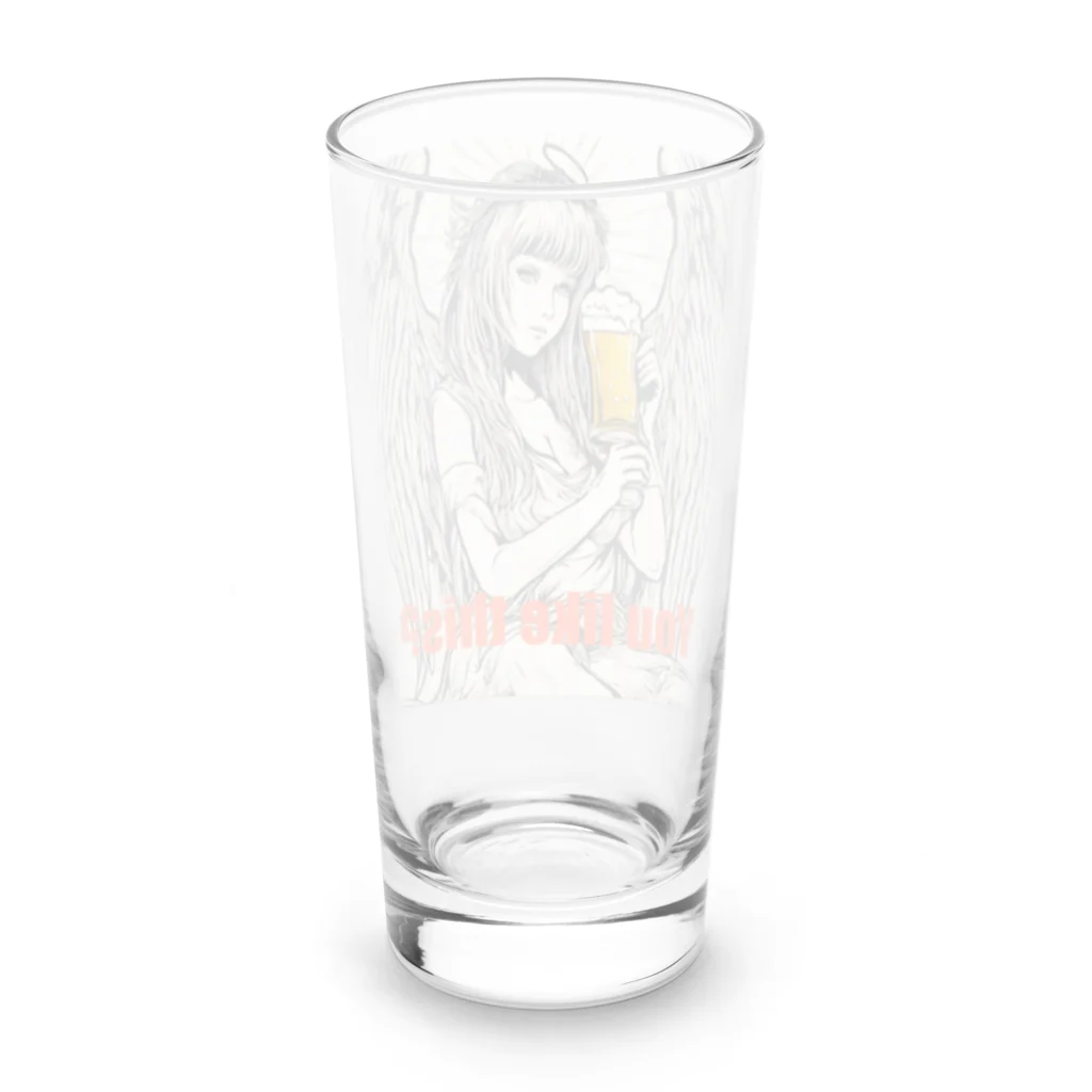 パイルドライバーのAngel beer Long Sized Water Glass :back