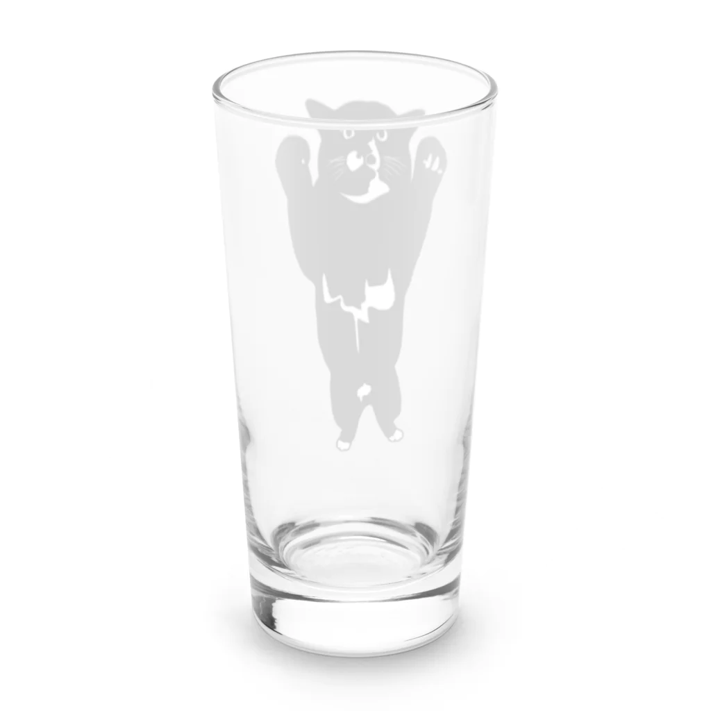 犬猫サロンぷらすのツキノワネコ Long Sized Water Glass :back