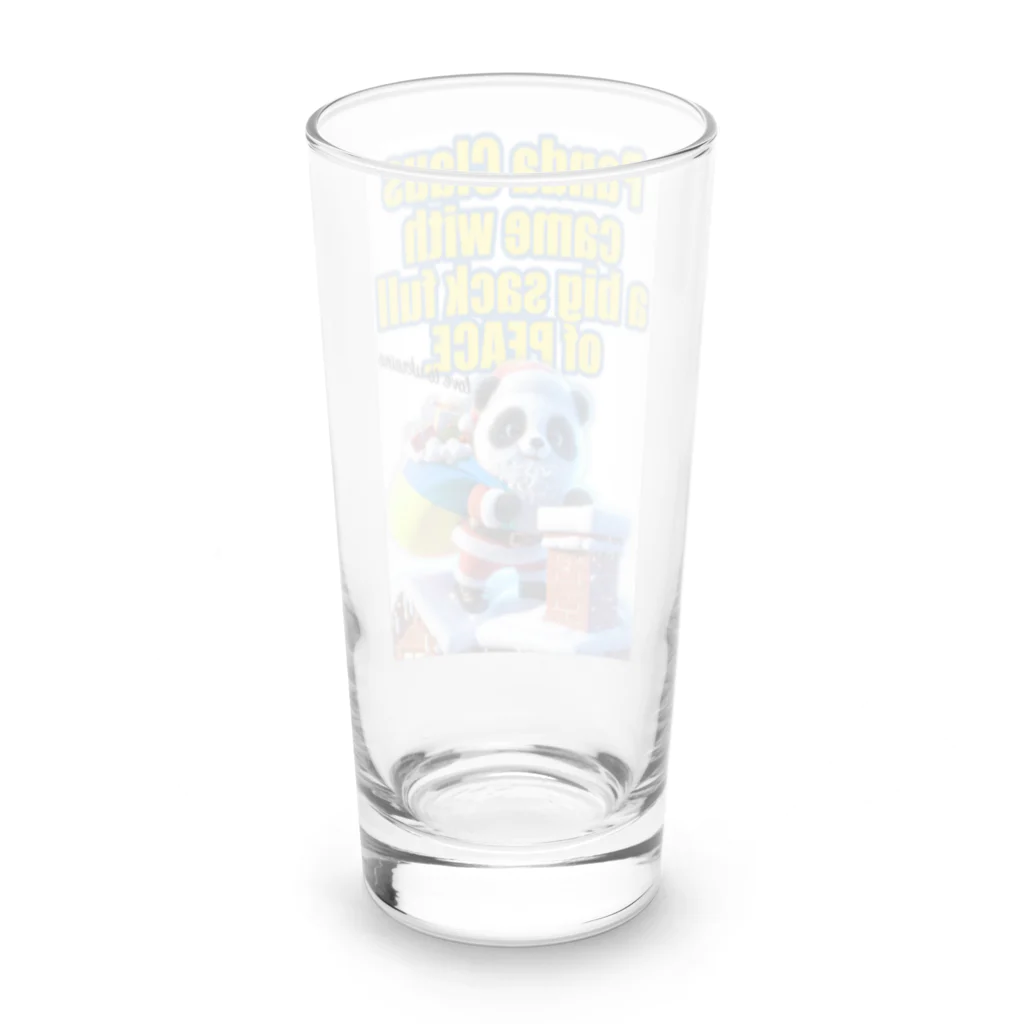 picassoの楽しいデザインショップのパンダクロース Long Sized Water Glass :back