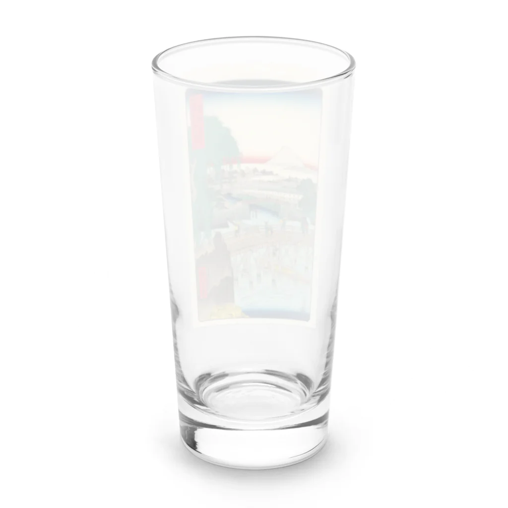 浮世絵屋の広重「冨二三十六景①　東都一石ばし」歌川広重の浮世絵 Long Sized Water Glass :back