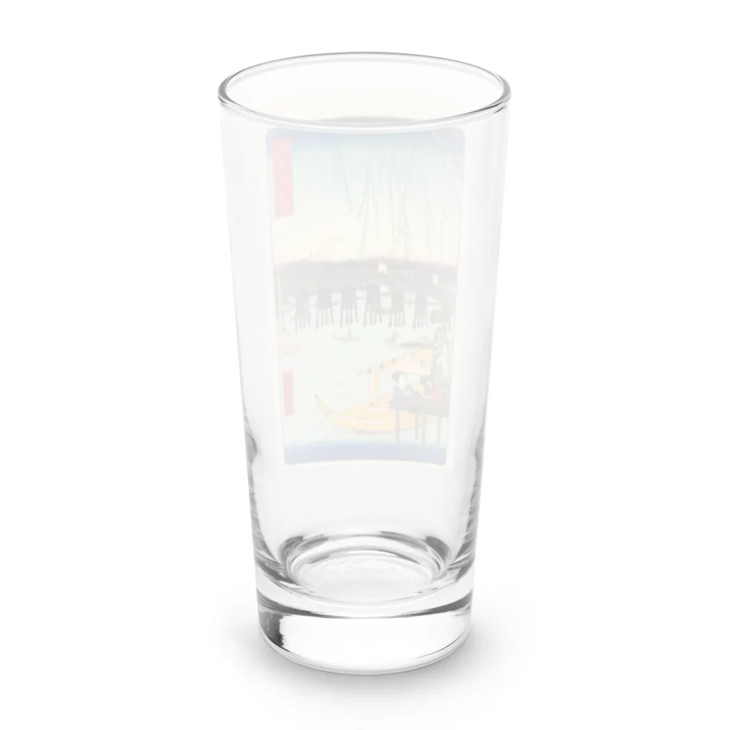 浮世絵屋の広重「冨二三十六景⑥　東都両ごく」歌川広重の浮世絵 Long Sized Water Glass :back