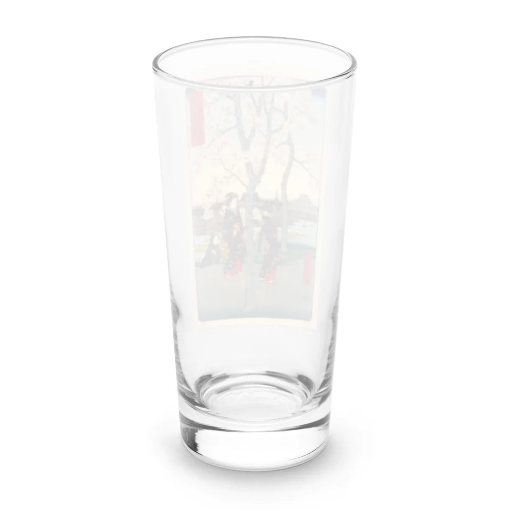 浮世絵屋の広重「冨二三十六景⑦　東都墨田堤」歌川広重の浮世絵 Long Sized Water Glass :back