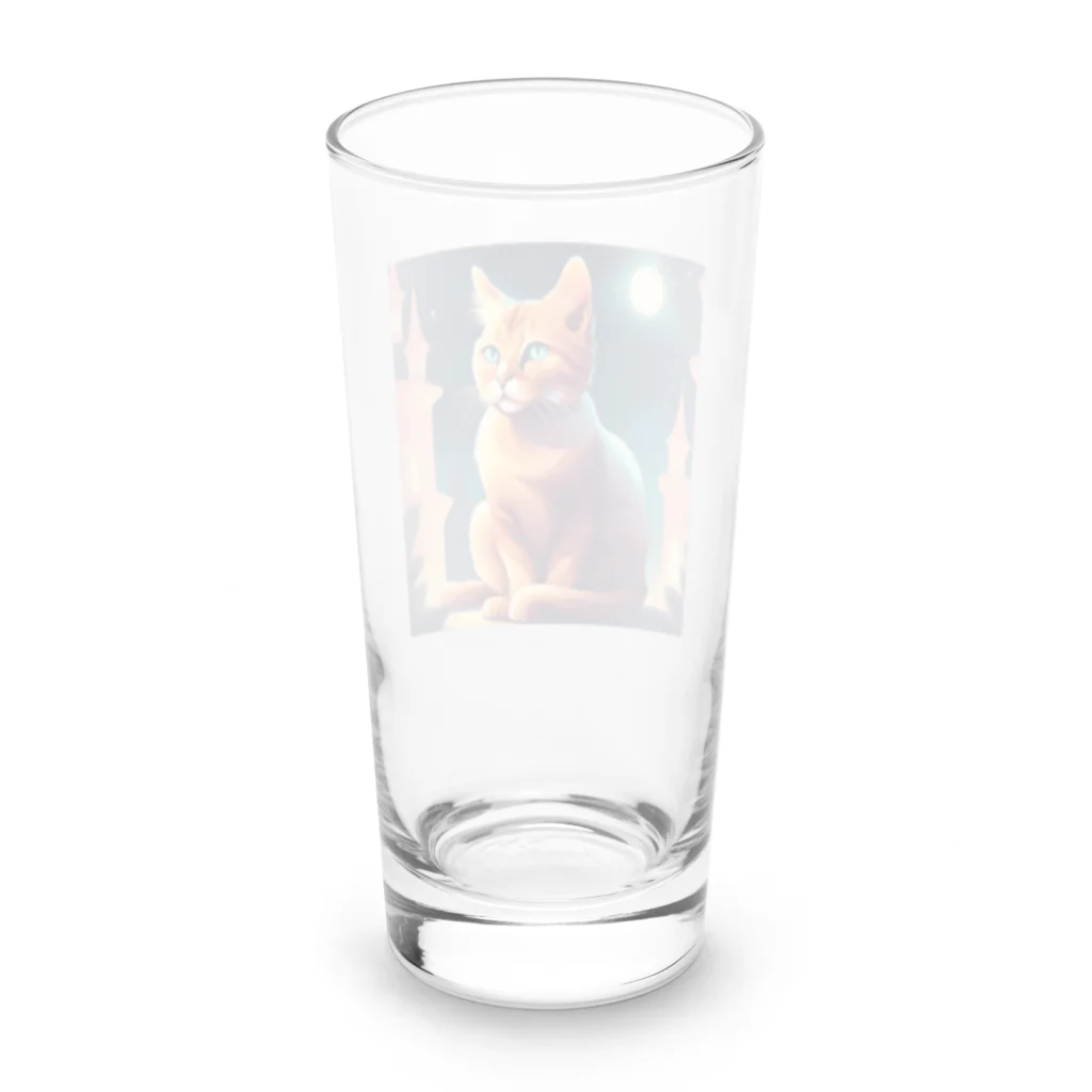 genki121227の猫のイラストグッズ Long Sized Water Glass :back