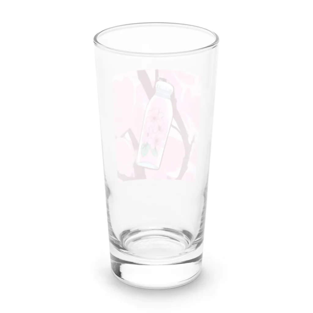 リホタママの水筒の中の桜 Long Sized Water Glass :back