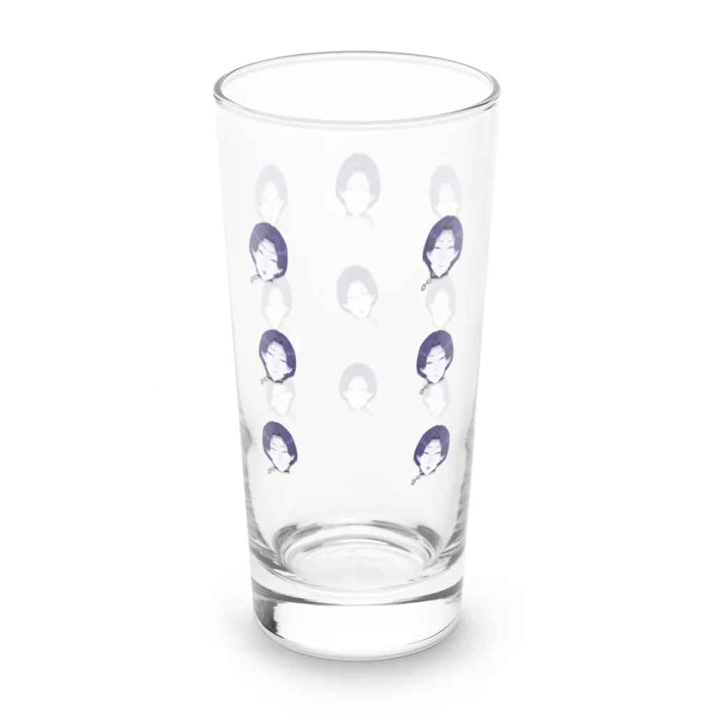 犯人(新ビジュ)(バーチャルYouTuber)の犯人さん激推し！ Long Sized Water Glass :back