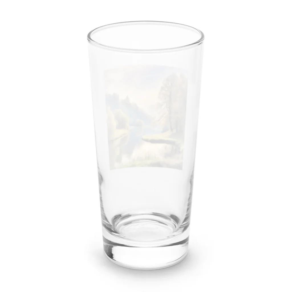 maikoのショップの静かな川辺の風景 Long Sized Water Glass :back