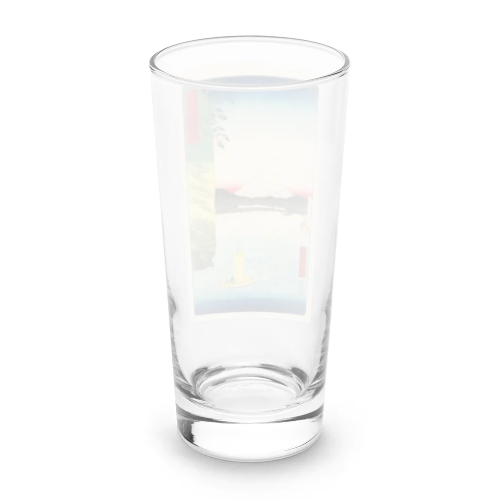 浮世絵屋の広重「冨二三十六景⑯　武蔵本牧のはな」歌川広重の浮世絵 Long Sized Water Glass :back